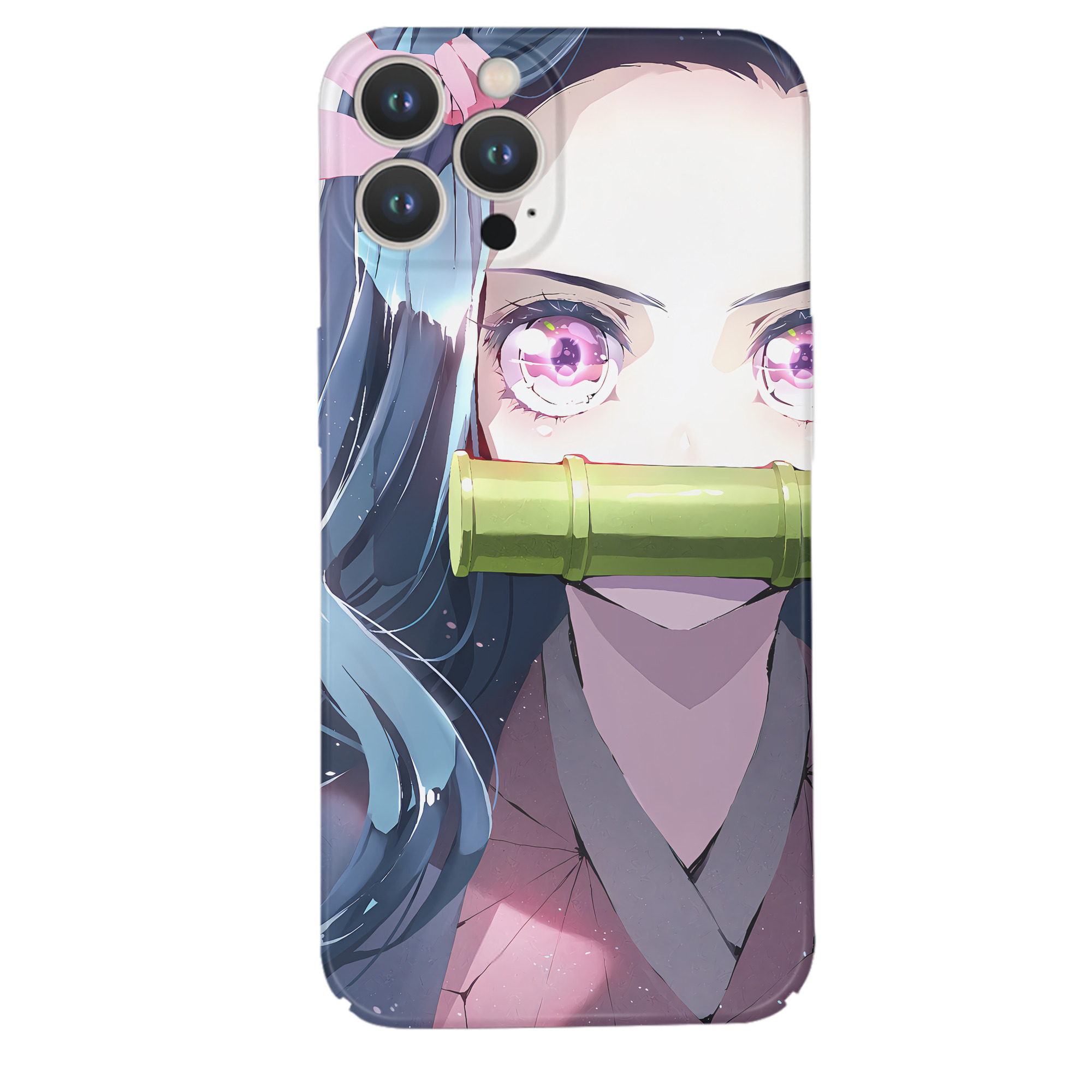 （画像用） 鬼滅の刃（きめつのやいば）竈門 禰󠄀豆子／かまど ねずこ Kamado Nezuko 【iPhone 14シリーズ対応】ハードケース